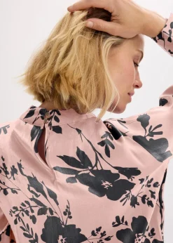 Satin-Tunika mit Viskose