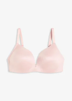 Schalen-BH ohne Bügel aus glänzendem Material