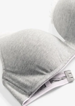 Schalen-BH ohne Bügel mit ​Baumwolle und Spitze