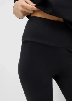 Schlaghose aus Bio-Baumwolle mit Stretch