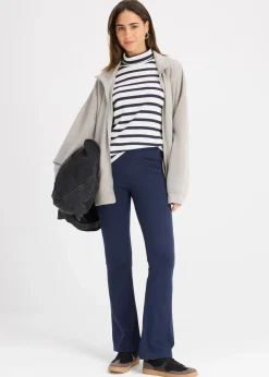 Schlaghose aus Bio-Baumwolle mit Stretch