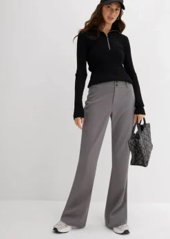 Schlaghose mit hohem Bund