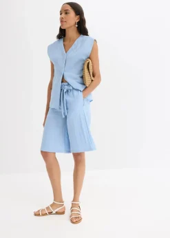 Schlupf-Bermuda aus Viskose-Mix