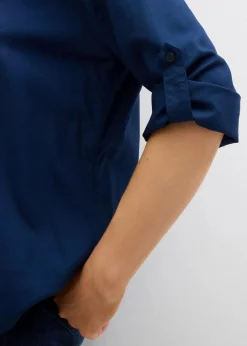 Schlupfbluse aus fließender Viskose