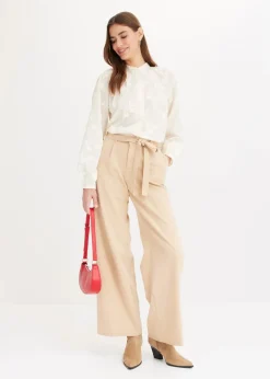 Schlupfbluse aus reiner Baumwolle