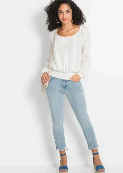 Schlupfbluse aus softer Viskose