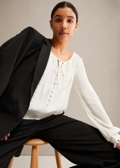 Schlupfbluse aus softer Viskose