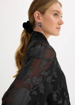 Schlupfbluse mit Stickerei