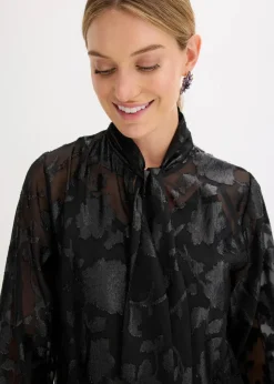 Schlupfbluse mit Stickerei