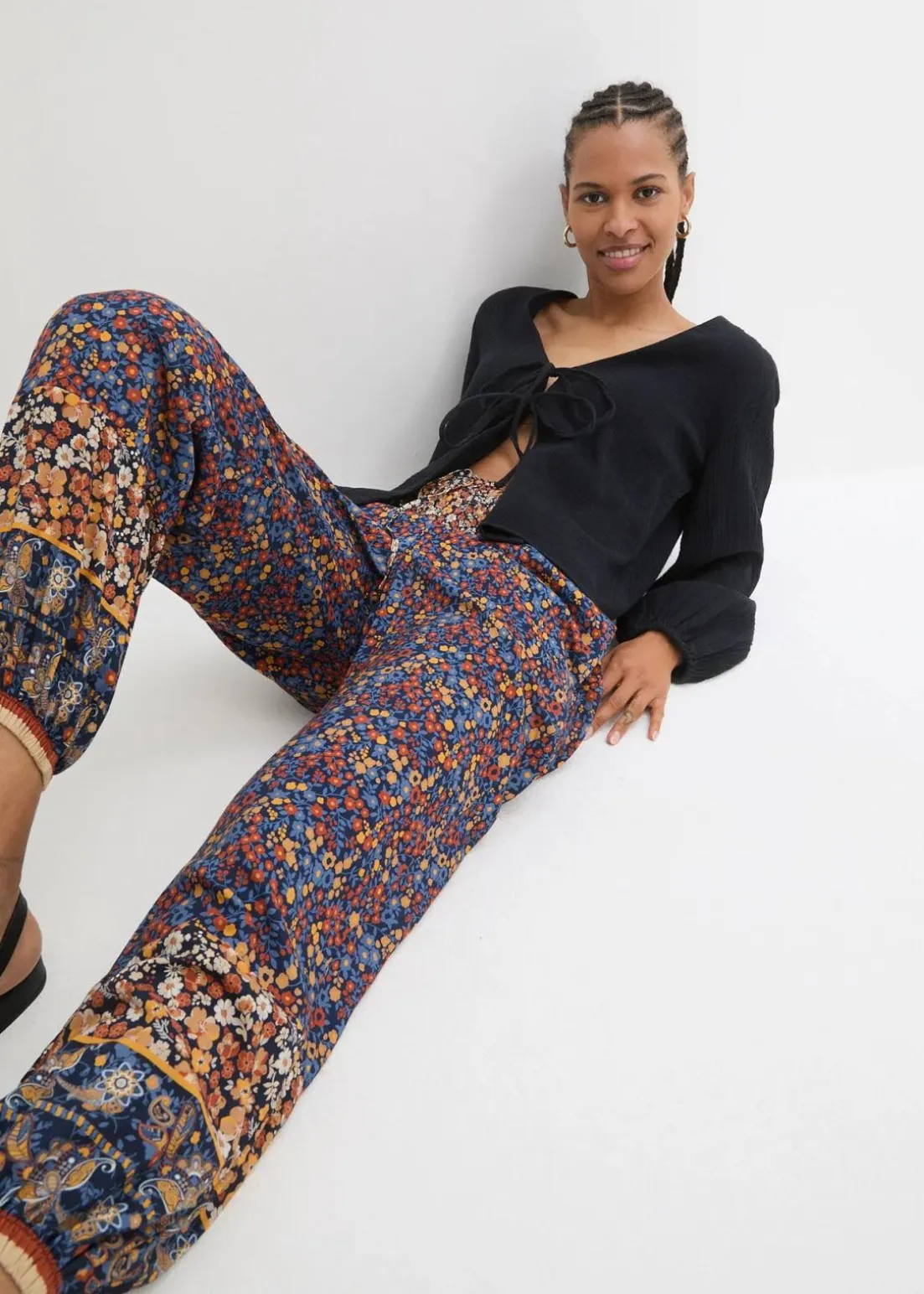 Schlupfhose aus fließender Viskose