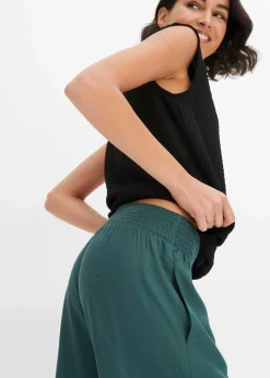 Schlupfhose aus fließender Viskos-Crêpe