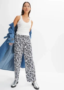 Schlupfhose aus fließender Viskose