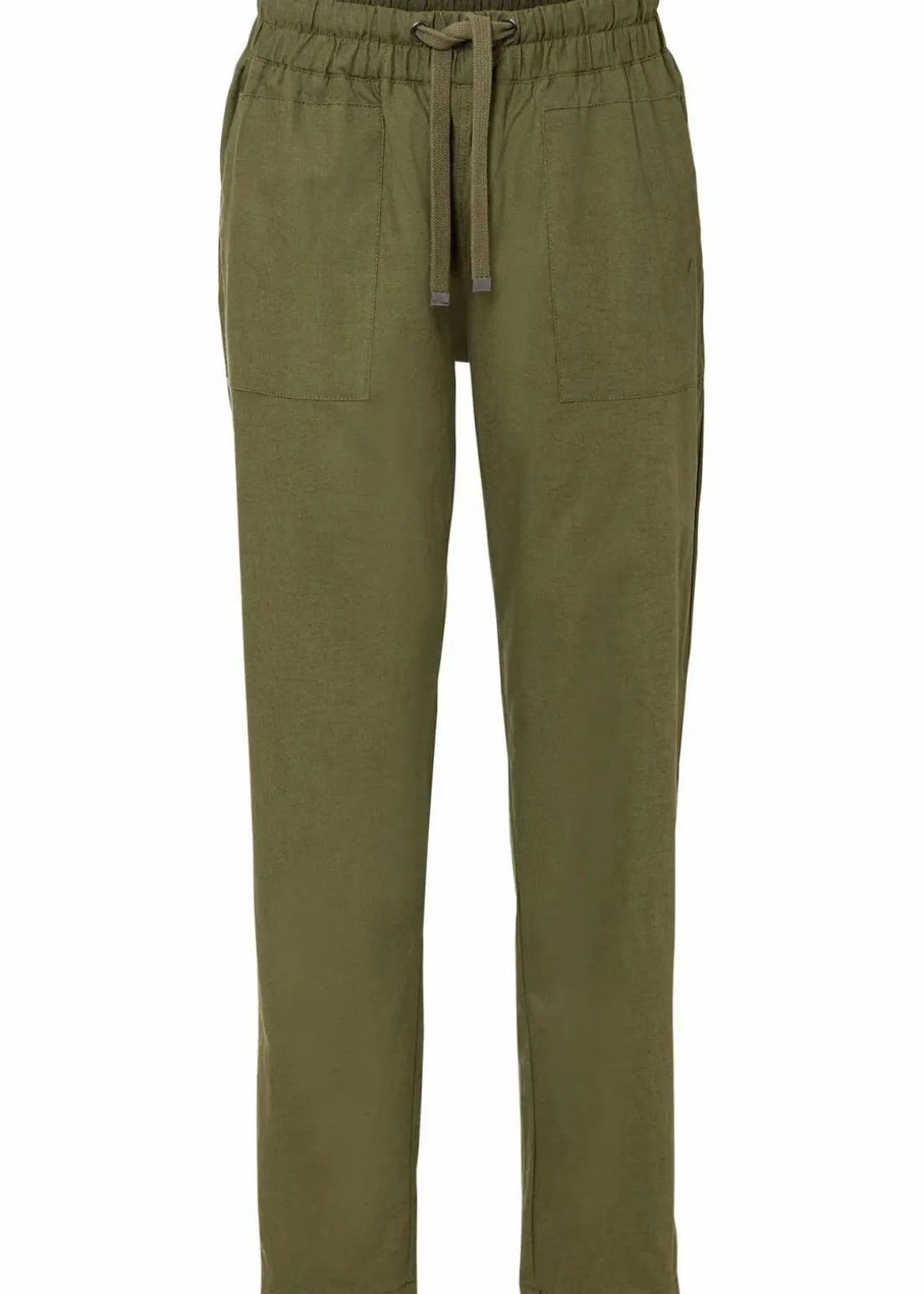 Schlupfhose aus luftigem Leinen-Mix