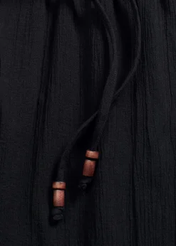 Schlupfhose aus strukturiertem Crinkle