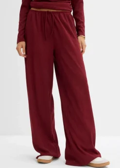 Schlupfhose aus strukturiertem Crêpe