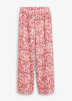 Schlupfhose aus strukturiertem Crêpe