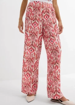 Schlupfhose aus strukturiertem Crêpe