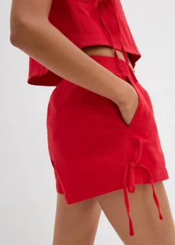 Schlupf-Shorts aus elastischem Baumwoll-Mix