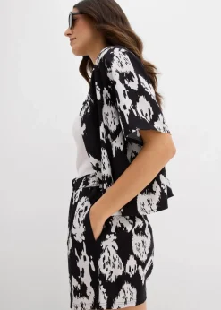 Schlupf-Shorts aus fließender Viskose