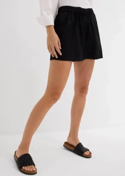 Schlupf-Shorts aus fließender Viskose