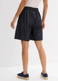 Schlupf-Shorts mit kühlendem Leinenanteil