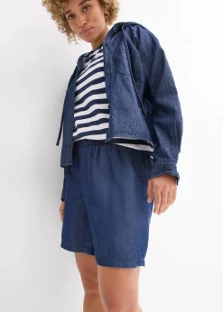 Schlupf-Shorts mit Smockbund