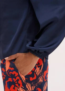 Schluppenbluse aus fließendem Satin