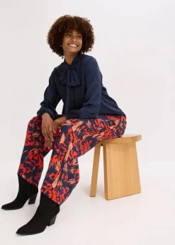 Schluppenbluse aus fließendem Satin