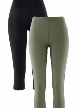 Schmal geschnittene Capri-Leggings (2er Pack)
