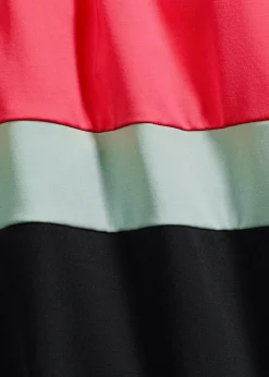 Schnelltrocknender Badeanzug mit Colorblocking