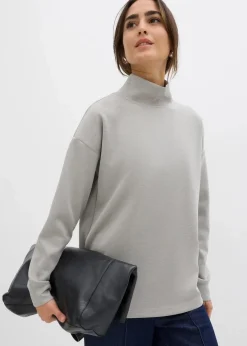 Scuba-Shirt mit Stehkragen