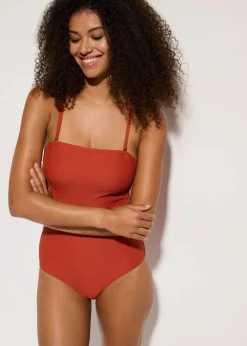 Shape Badeanzug aus Strukturware mittlere Formkraft