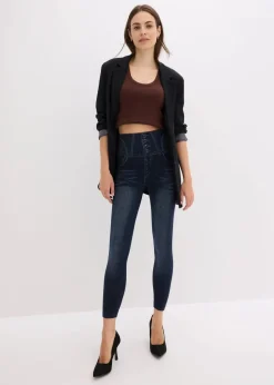 Shape Seamless Strumpfleggings Jeansoptik mit starker Formkraft