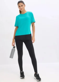 Shaping-Sport-Leggings aus stabilem Baumwollgrifff