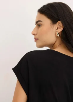 Shirt aus Baumwolle mit Nietenapplikation