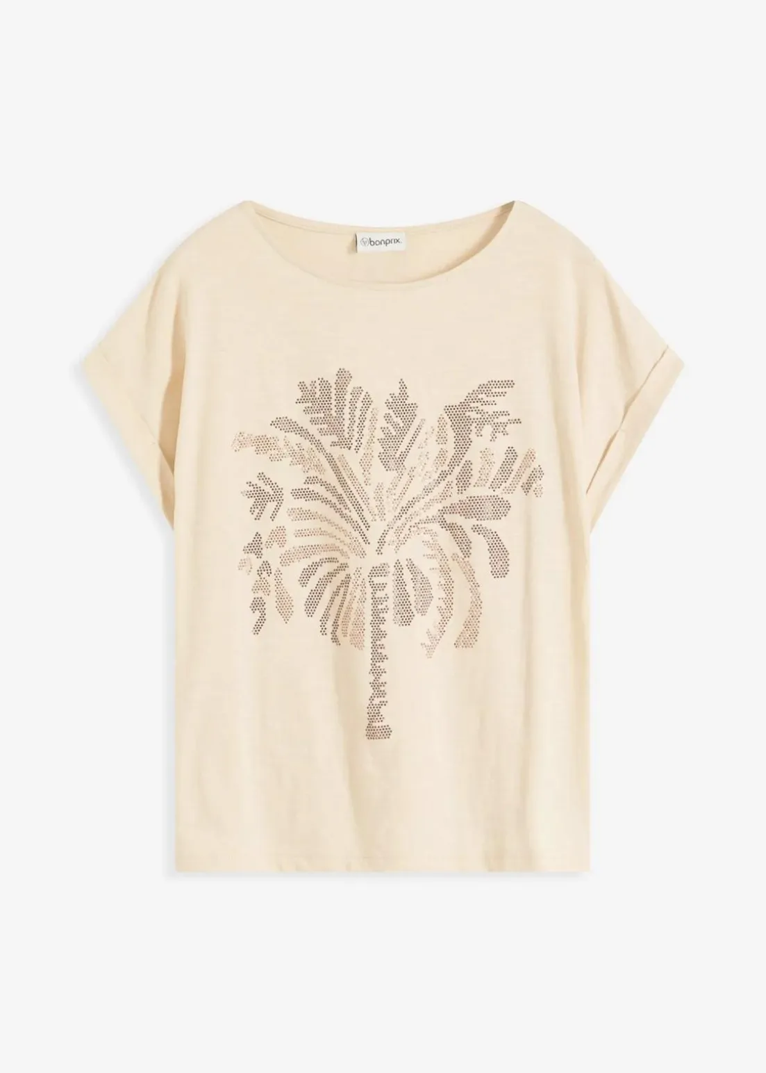 Shirt aus Baumwolle mit Nietenapplikation