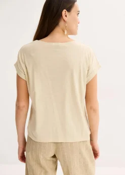 Shirt aus Baumwolle mit Nietenapplikation