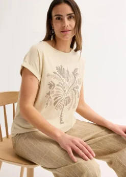 Shirt aus Baumwolle mit Nietenapplikation