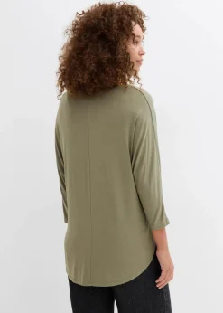 Shirt aus fließendem Viskose-Mix