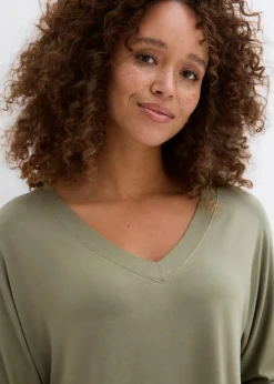 Shirt aus fließendem Viskose-Mix