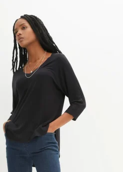 Shirt aus fließendem Viskose-Mix