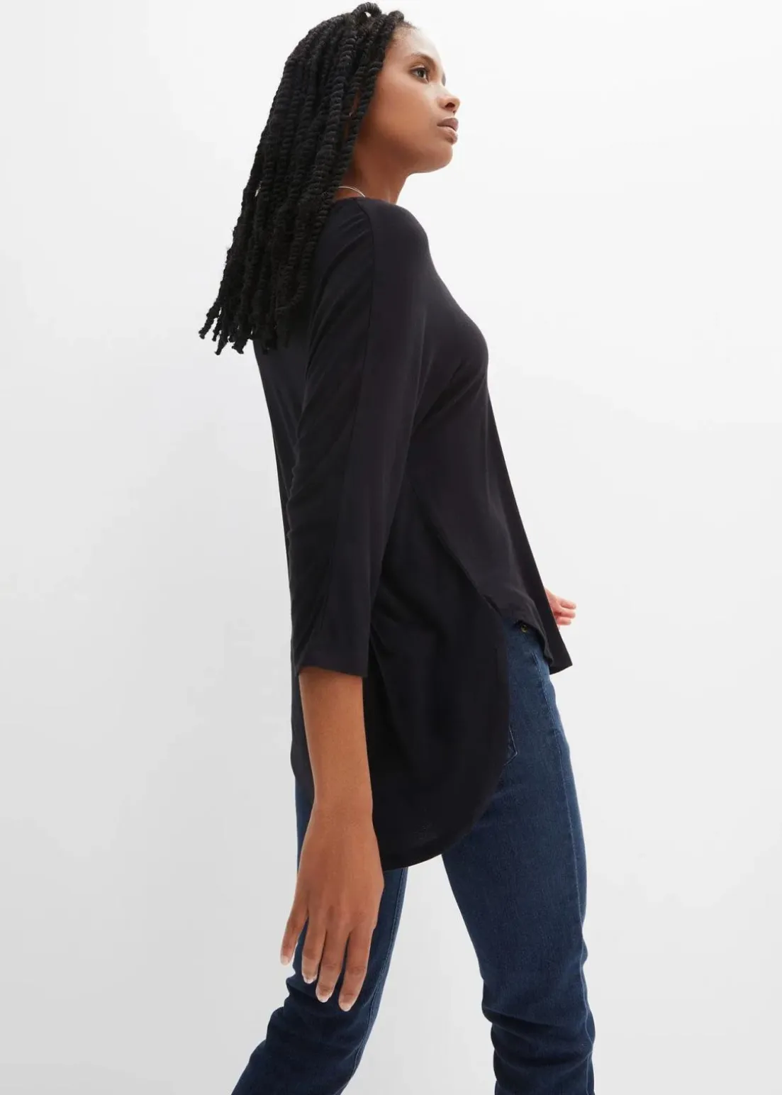 Shirt aus fließendem Viskose-Mix