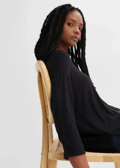 Shirt aus fließendem Viskose-Mix