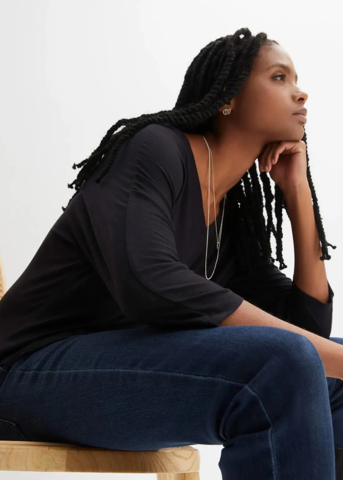 Shirt aus fließendem Viskose-Mix