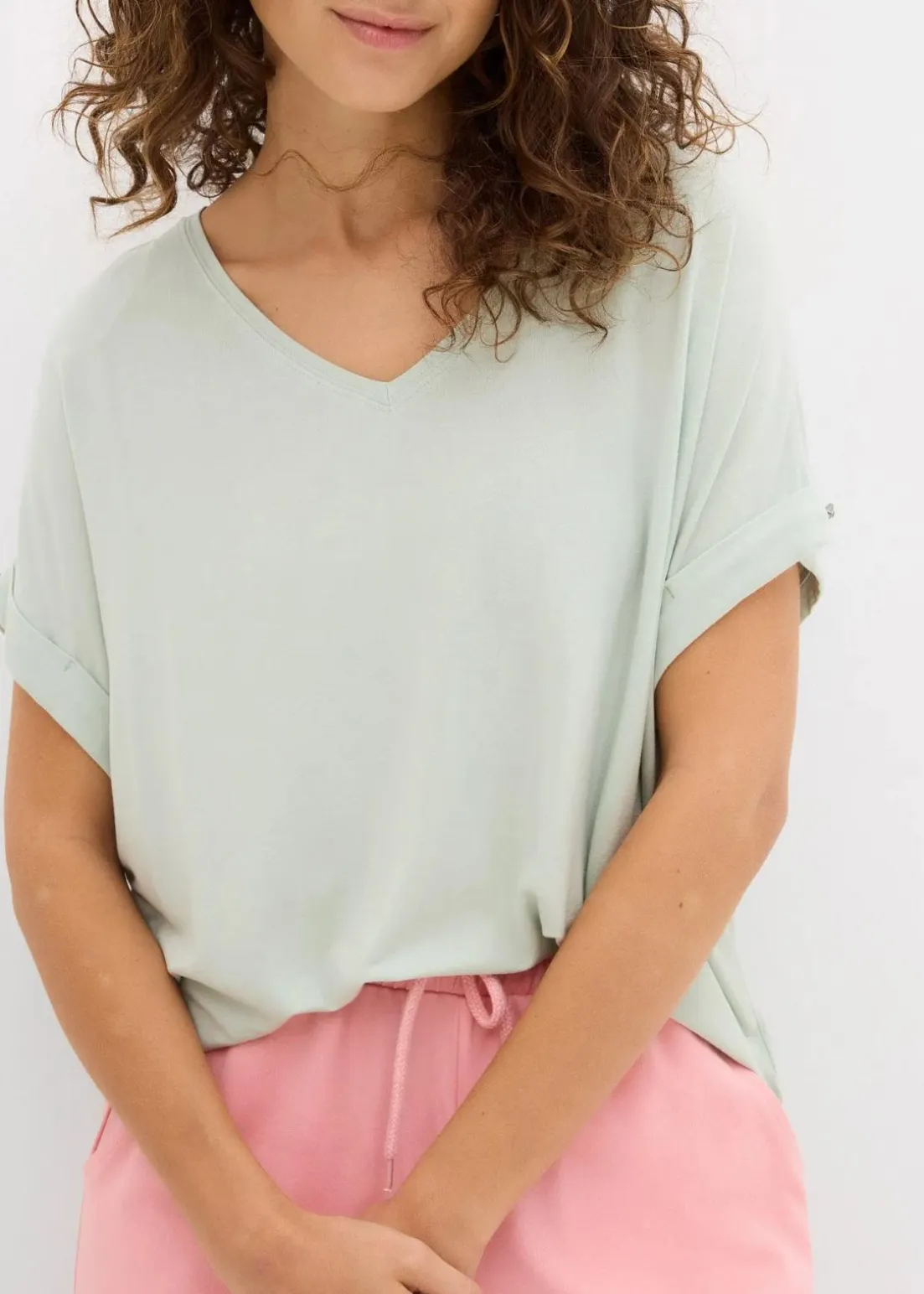 Shirt aus fließendem Viskose-Mix