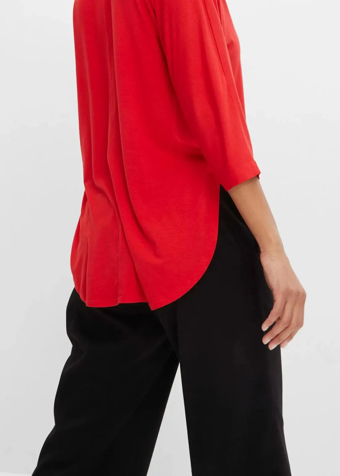 Shirt aus fließendem Viskose-Mix