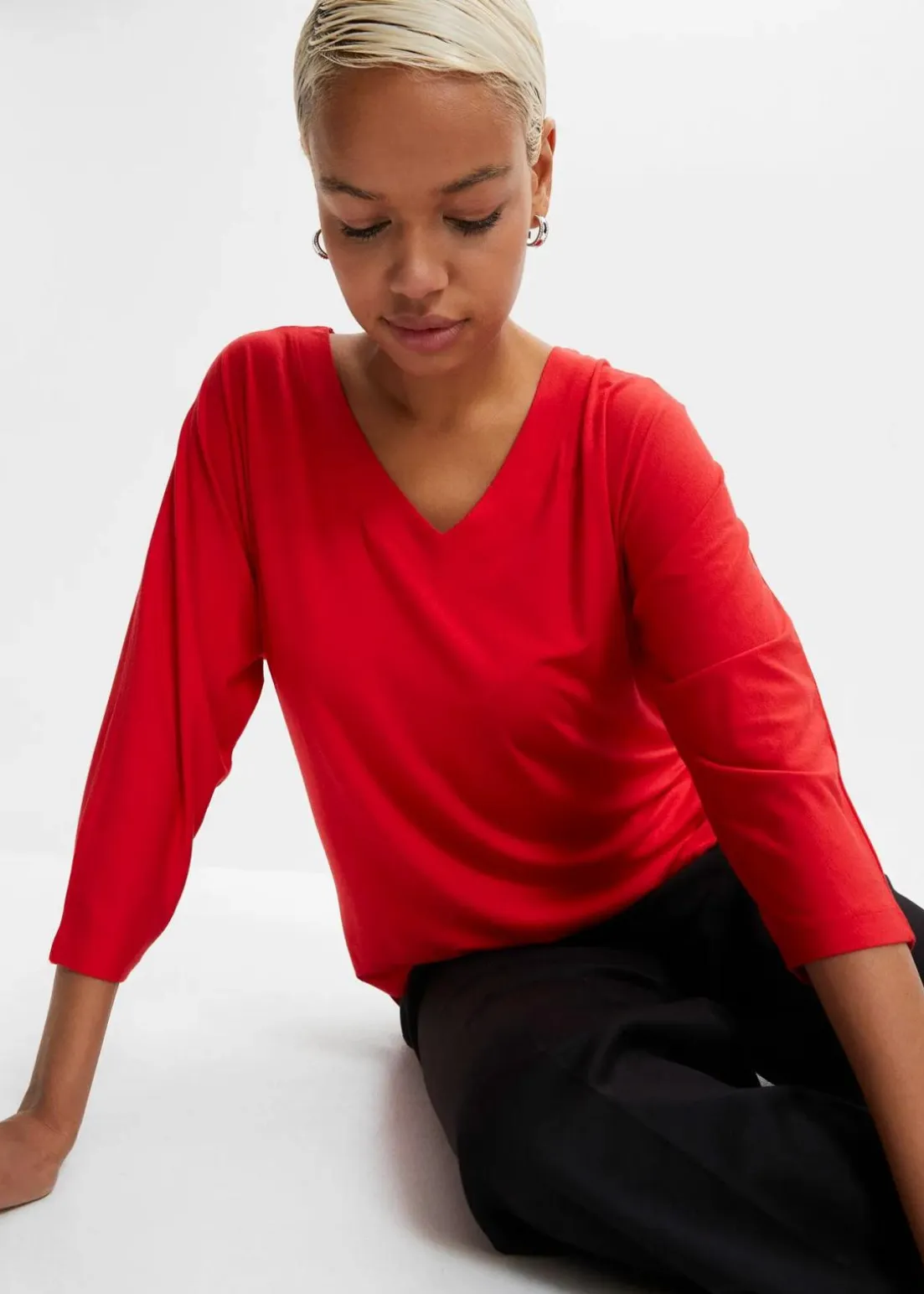 Shirt aus fließendem Viskose-Mix