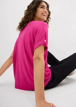 Shirt aus fließendem Viskose-Mix