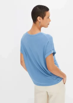 Shirt aus fließendem Viskose-Mix