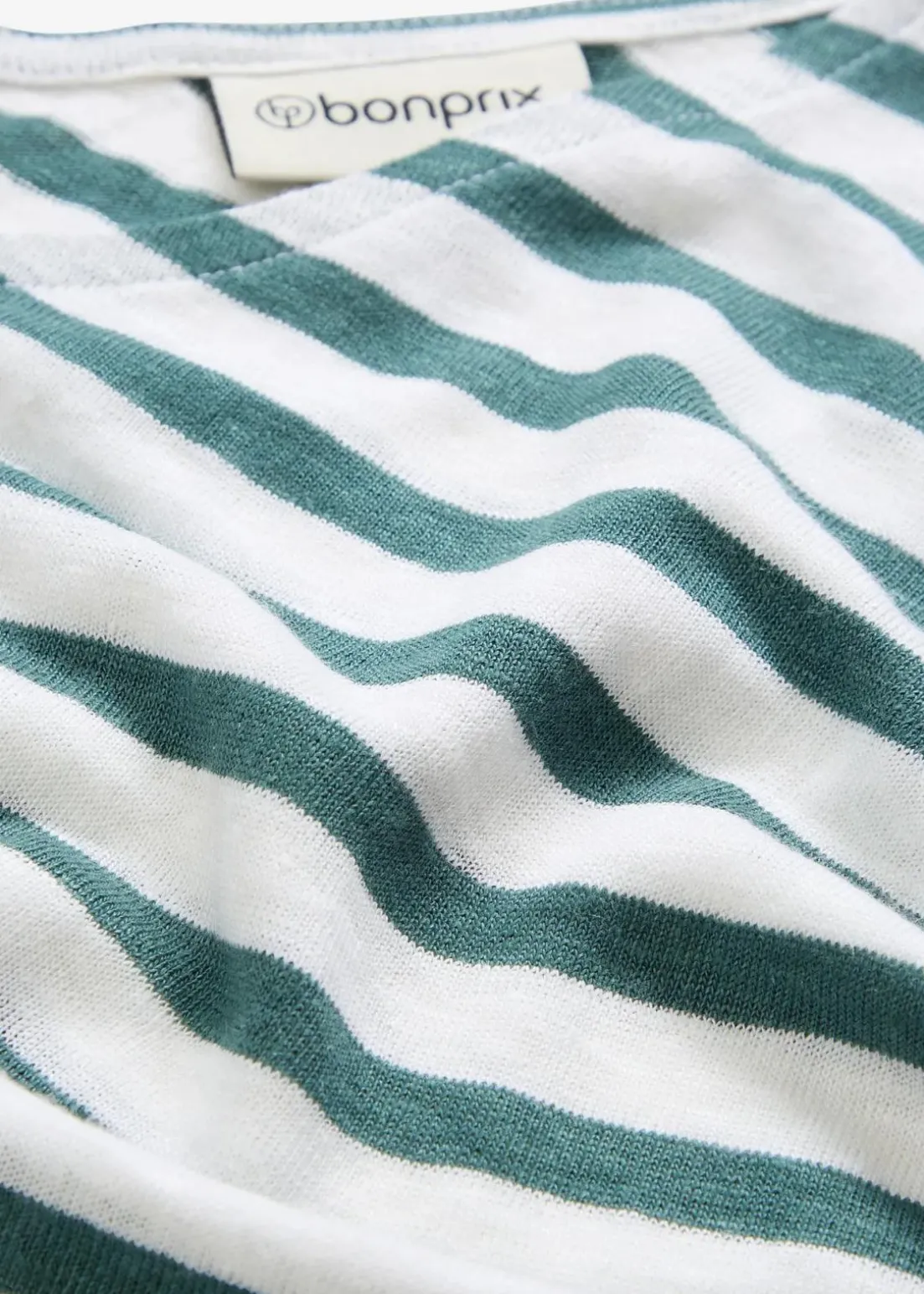 Shirt aus reinem Leinen mit Fledermausärmeln